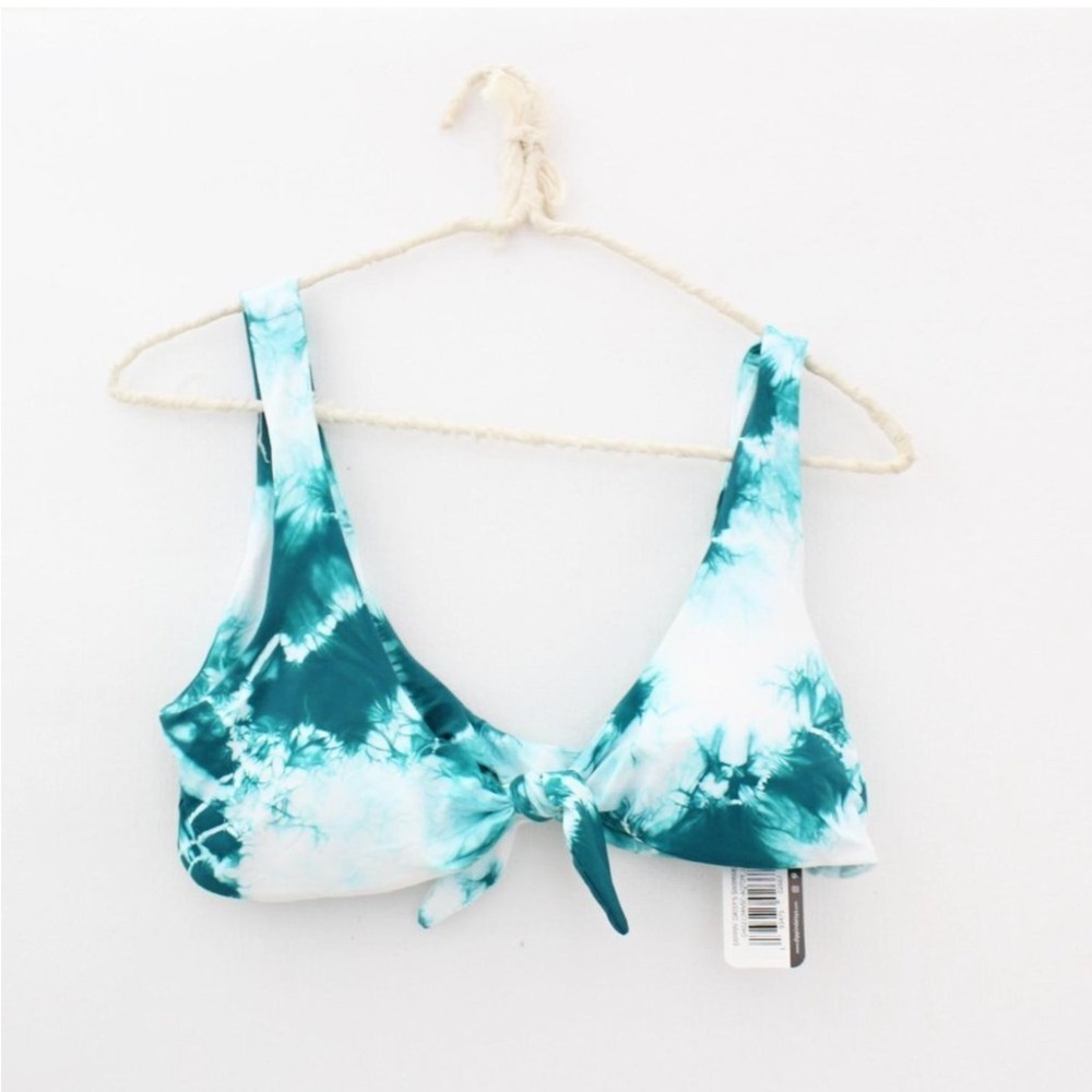 Dippin Daisy Muse Aqua Tie Dye Bikini Top